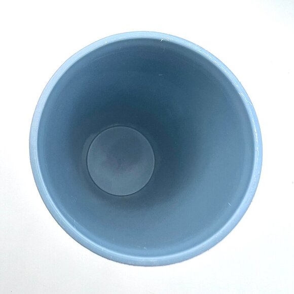 Vintage Tupperware Tumblers Dusty Slate Blue Set of 2 Plastic Cups Made in USA - Picture 6 of 8